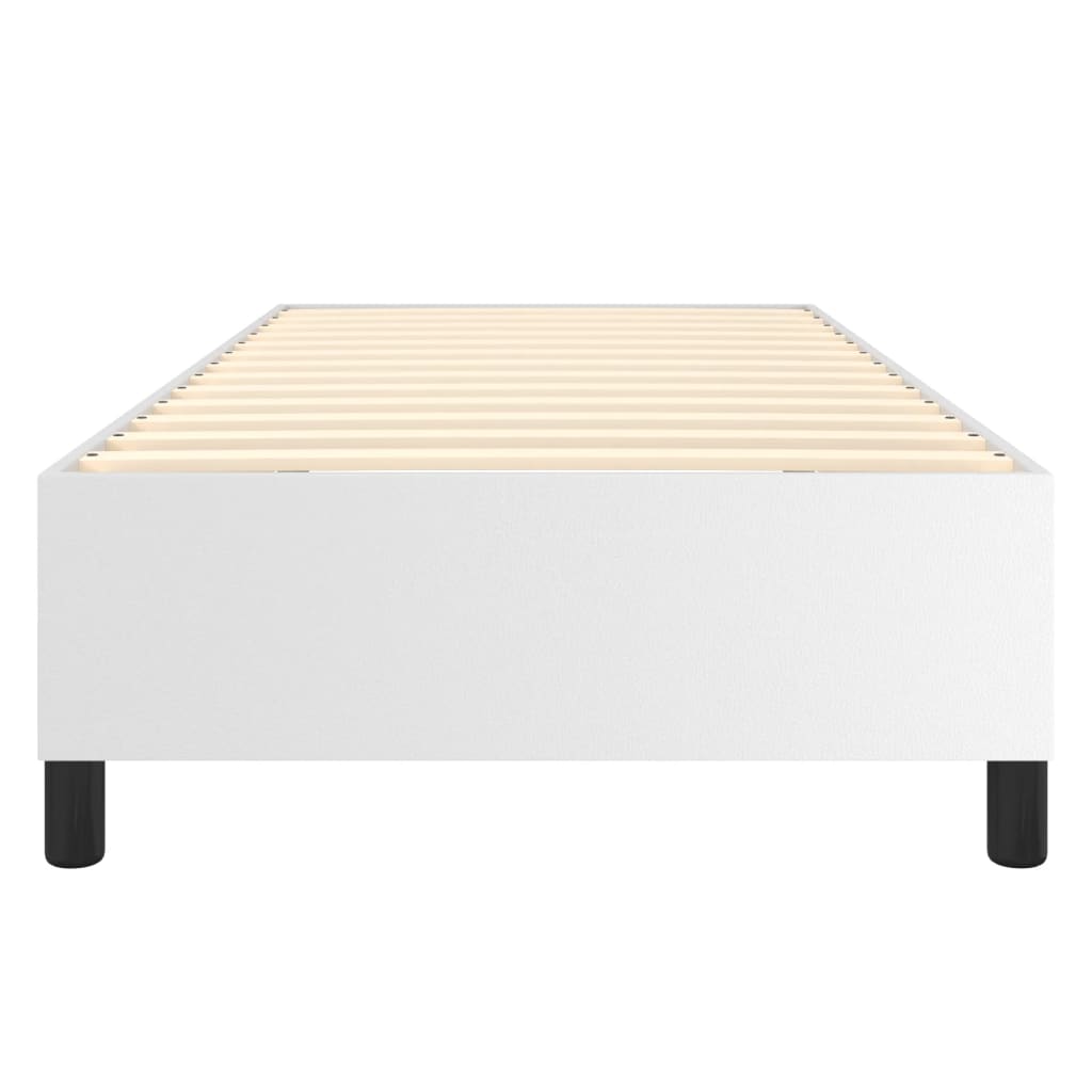 Boxspringframe Kunstleer 90 x 190 cm 35 cm Wit