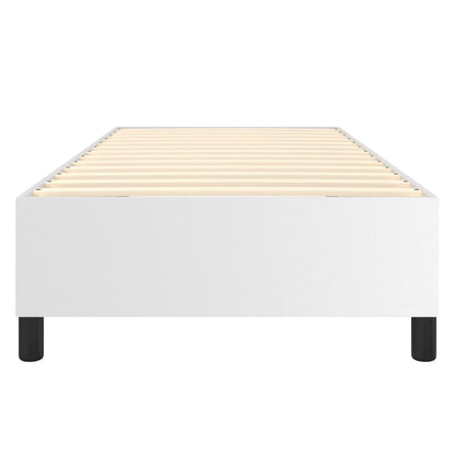 Boxspringframe Kunstleer 90 x 190 cm 35 cm Wit