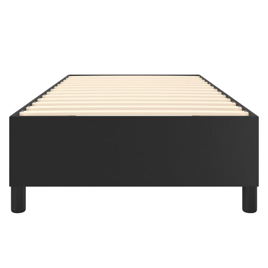 Boxspringframe Kunstleer 90 x 200 cm 35 cm Zwart