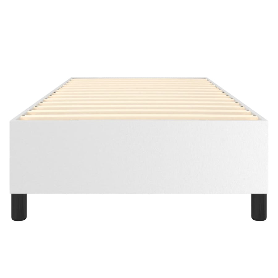 Boxspringframe Kunstleer 90 x 200 cm 35 cm Wit