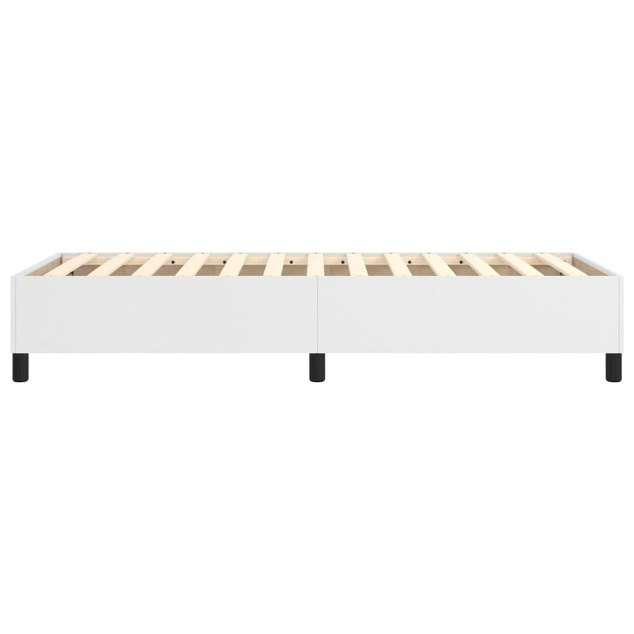 Boxspringframe Kunstleer 90 x 200 cm 35 cm Wit