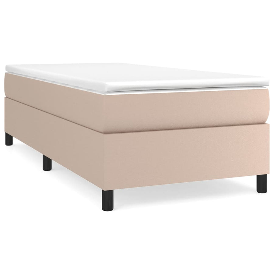 Boxspringframe Kunstleer Cappuccino 90X200 Cm 90 x 200 cm 35 cm