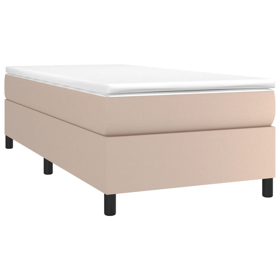 Boxspringframe Kunstleer Cappuccino 90X200 Cm 90 x 200 cm 35 cm