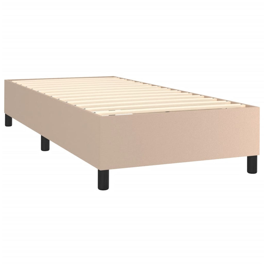 Boxspringframe Kunstleer Cappuccino 90X200 Cm 90 x 200 cm 35 cm