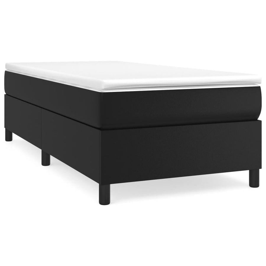 Boxspringframe Kunstleer 100 x 200 cm 35 cm Zwart