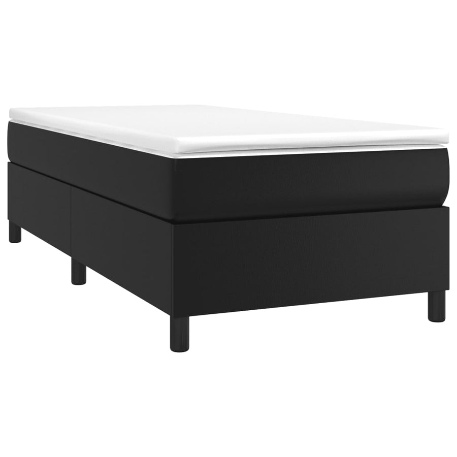 Boxspringframe Kunstleer 100 x 200 cm 35 cm Zwart