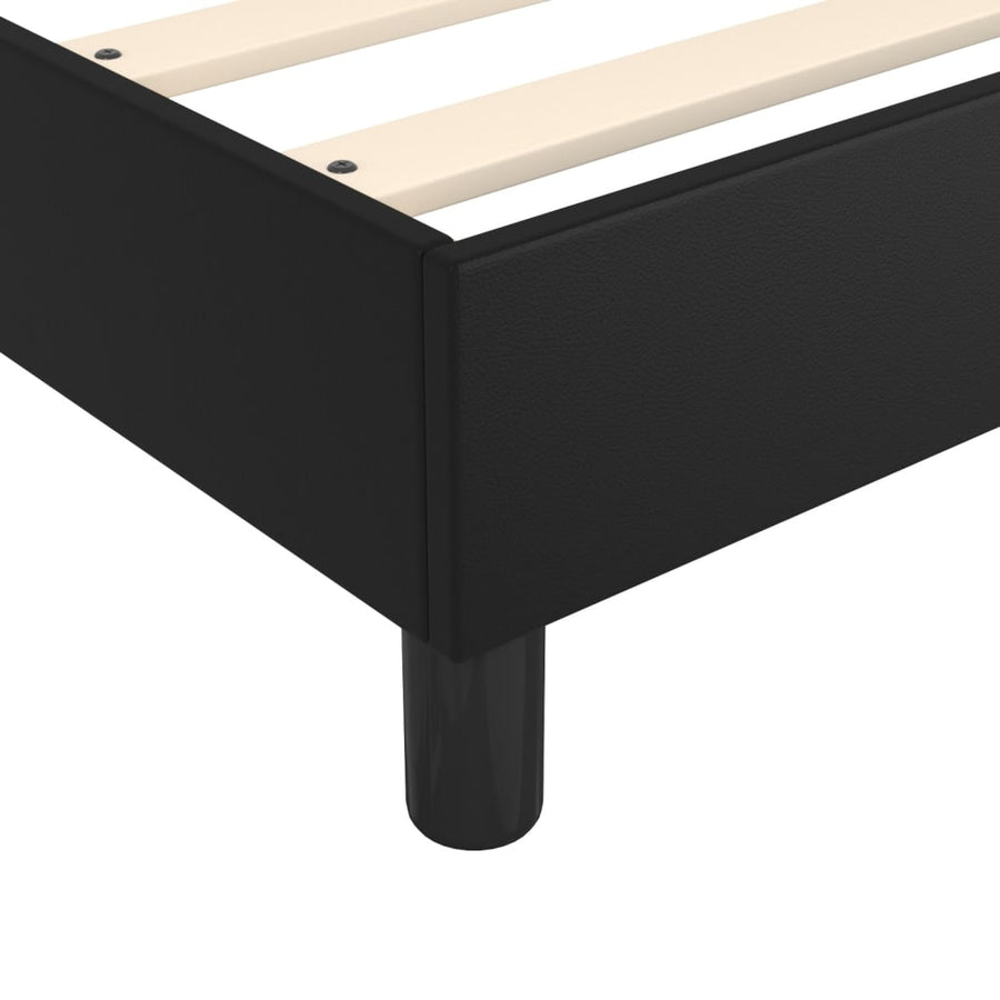 Boxspringframe Kunstleer 100 x 200 cm 35 cm Zwart