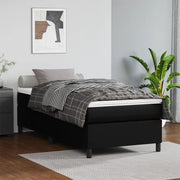 Boxspring bed 100x200 cm kunstleer zwart