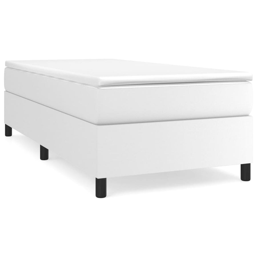 Boxspringframe Kunstleer 100 x 200 cm 35 cm Wit