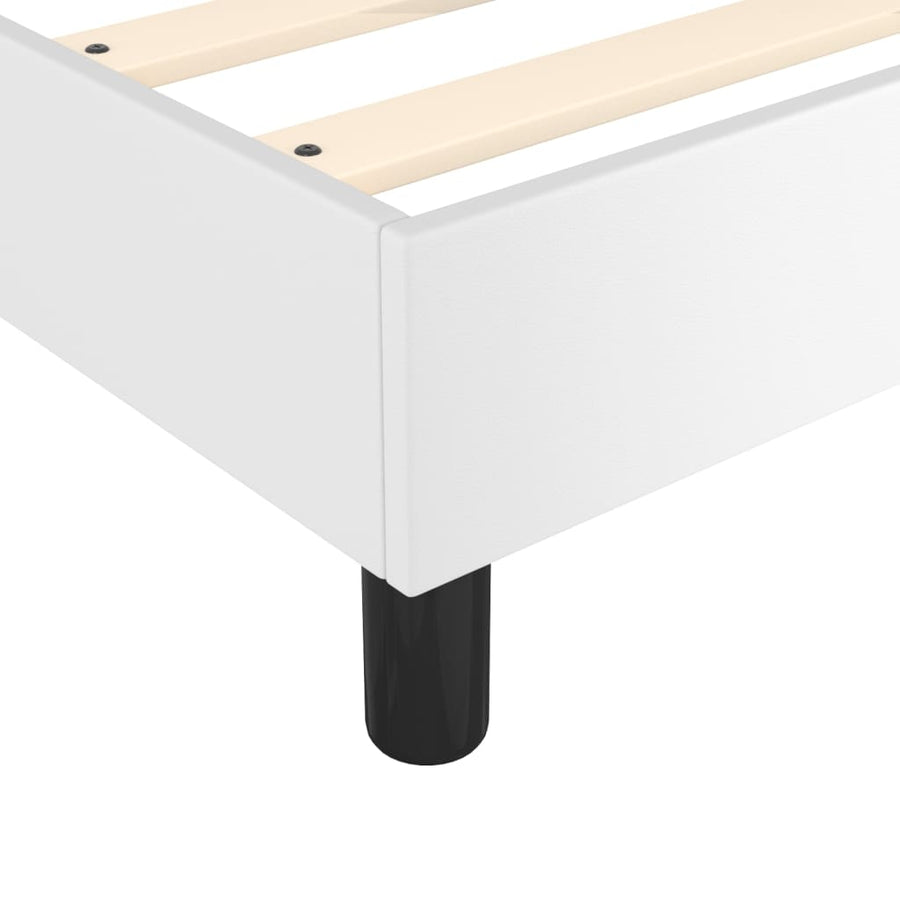 Boxspringframe Kunstleer 100 x 200 cm 35 cm Wit