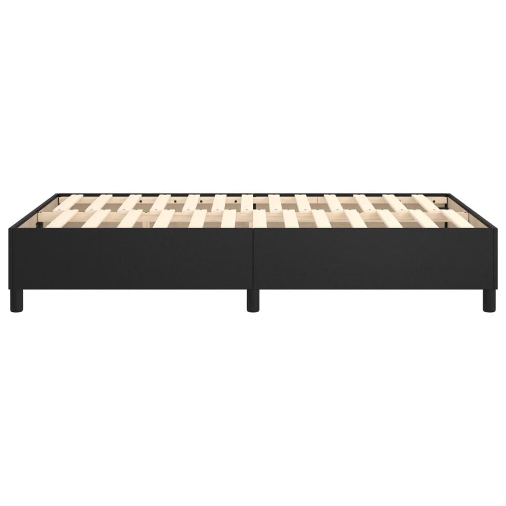 Boxspringframe Kunstleer Zwart 120 x 200 cm 35 cm