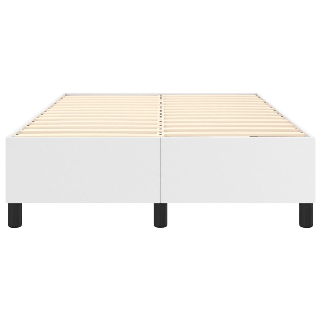 Boxspringframe Kunstleer Wit 120X200 Cm 120 x 200 cm 35 cm