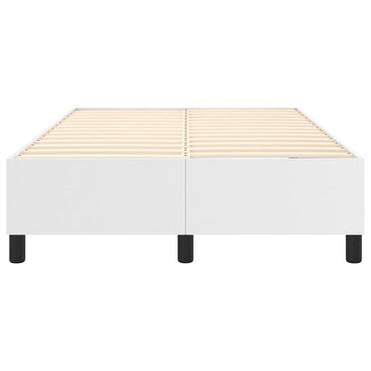 Boxspringframe Kunstleer Wit 120X200 Cm 120 x 200 cm 35 cm