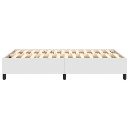 Boxspringframe Kunstleer Wit 120X200 Cm 120 x 200 cm 35 cm