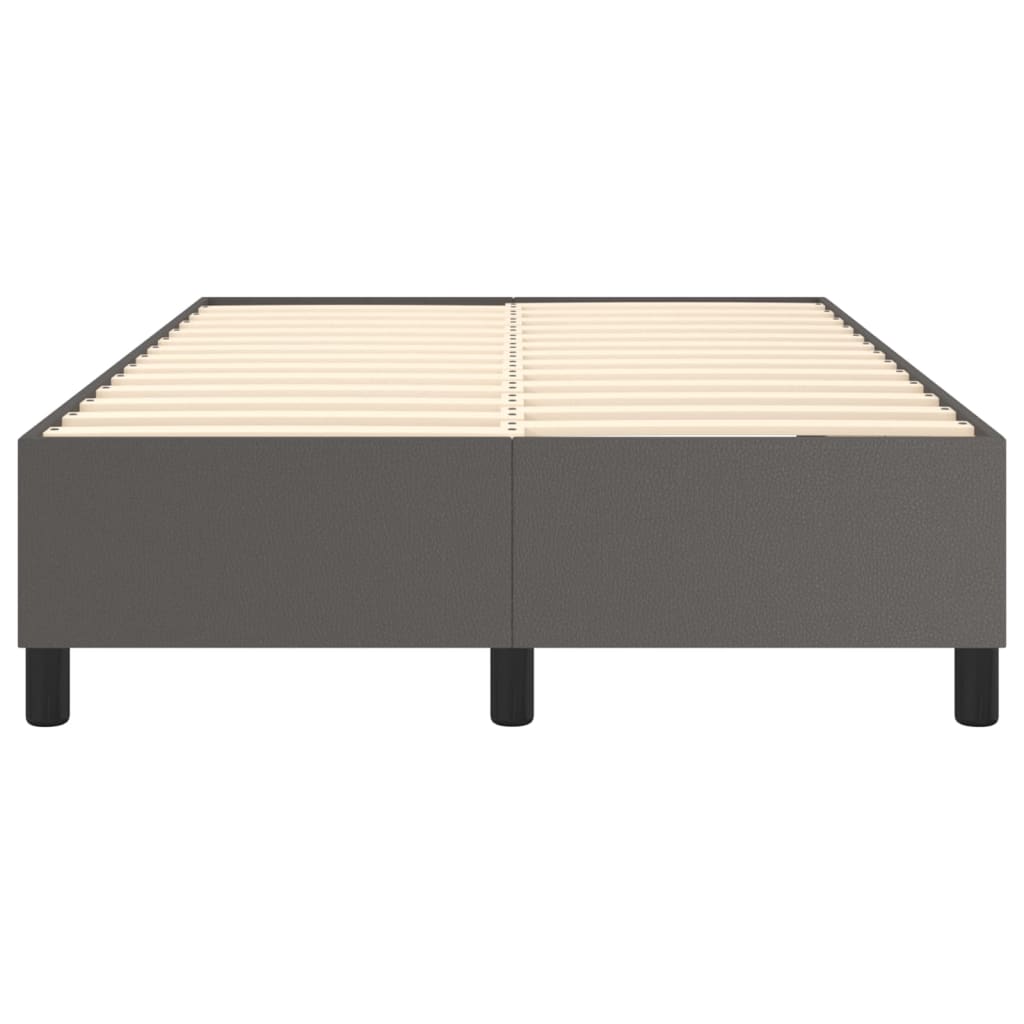 Boxspringframe Kunstleer Grijs 120X200 Cm 120 x 200 cm 35 cm