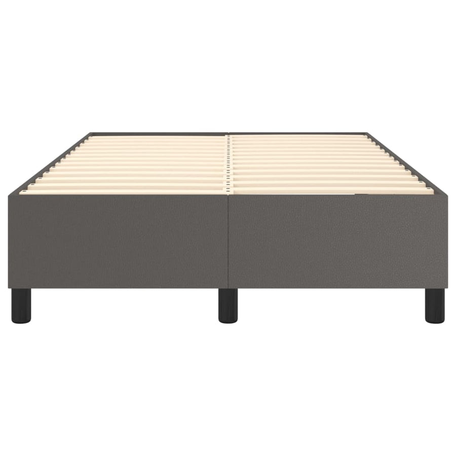 Boxspringframe Kunstleer Grijs 120X200 Cm 120 x 200 cm 35 cm