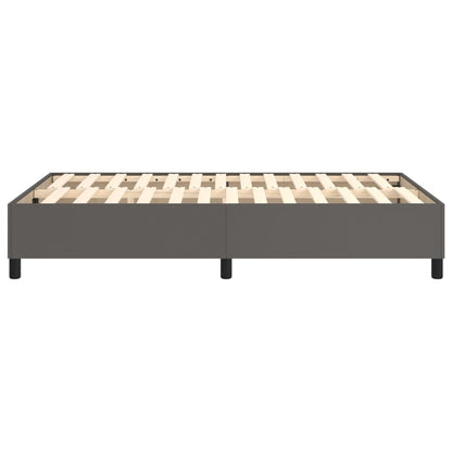 Boxspringframe Kunstleer Grijs 120X200 Cm 120 x 200 cm 35 cm