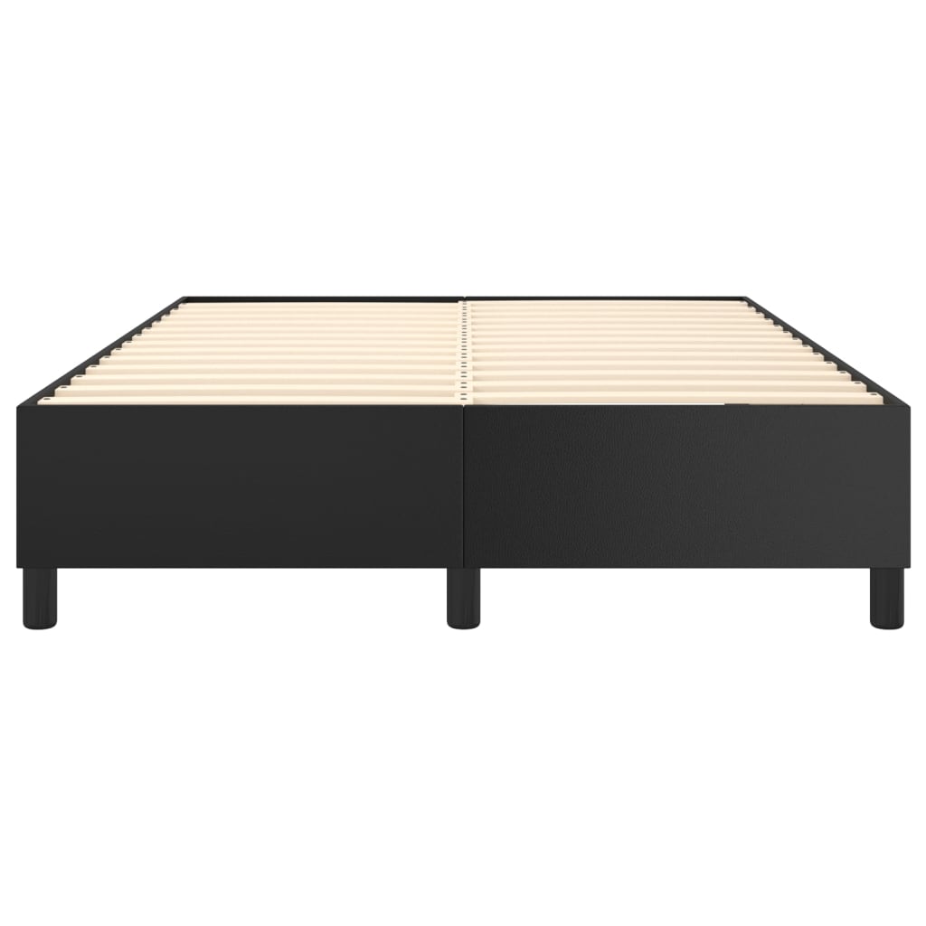 Boxspringframe Kunstleer 140 x 190 cm 35 cm Zwart