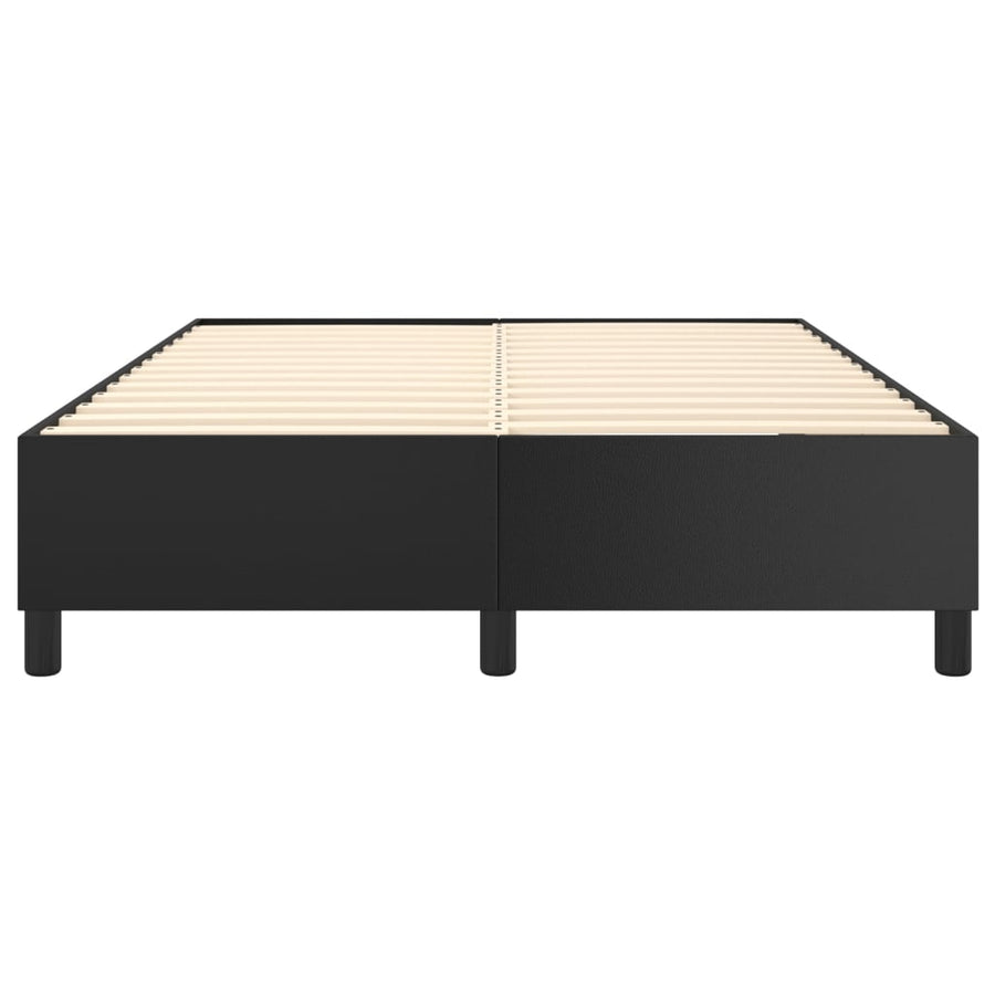 Boxspringframe Kunstleer 140 x 190 cm 35 cm Zwart