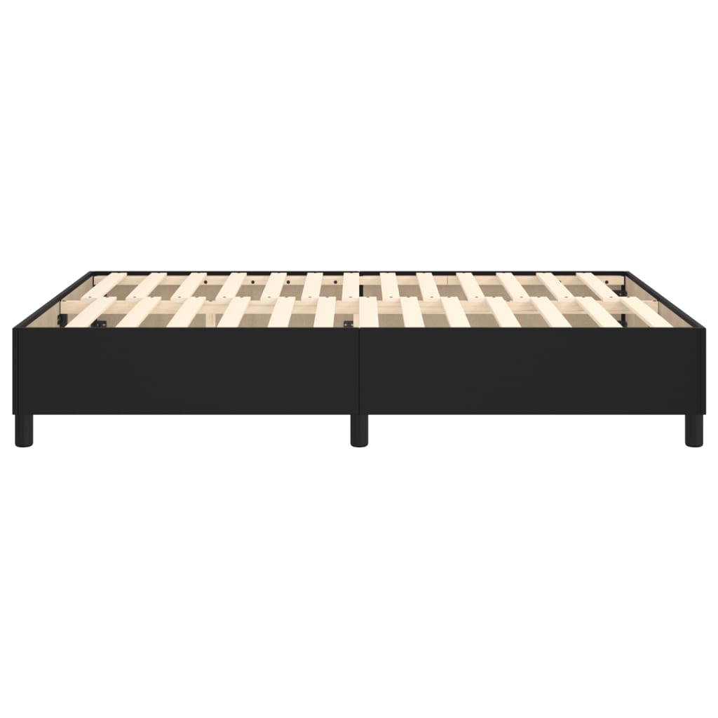 Boxspringframe Kunstleer 140 x 190 cm 35 cm Zwart