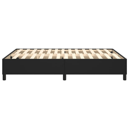 Boxspringframe Kunstleer 140 x 190 cm 35 cm Zwart