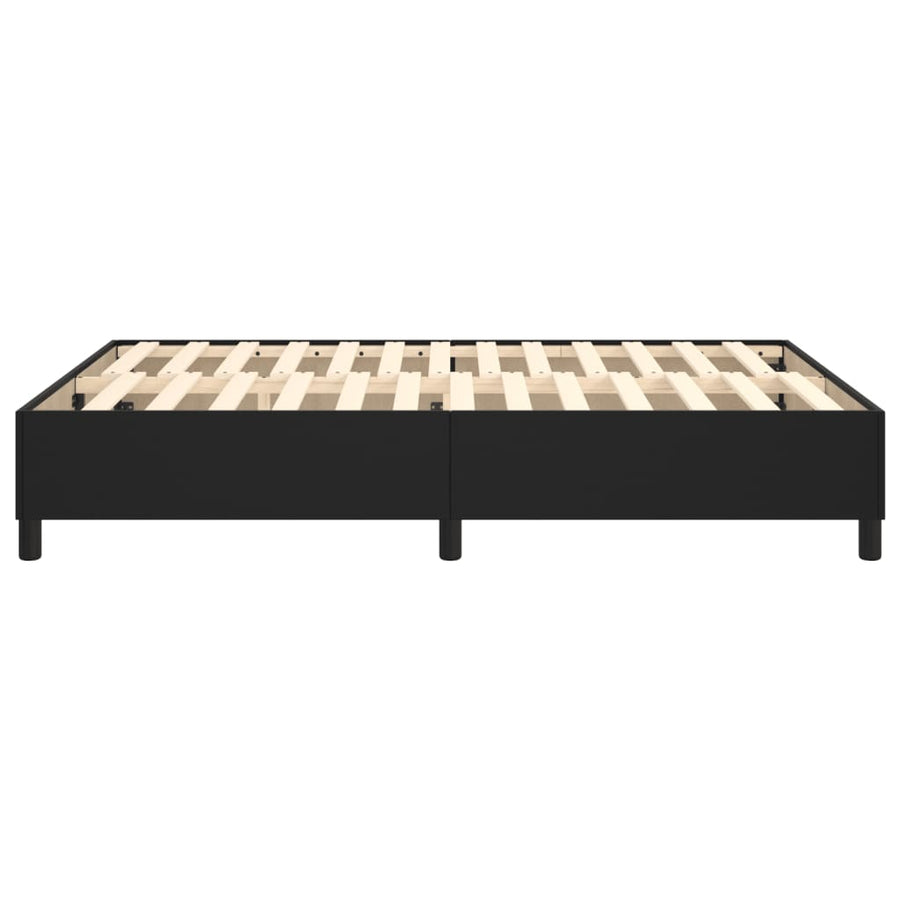 Boxspringframe Kunstleer 140 x 190 cm 35 cm Zwart