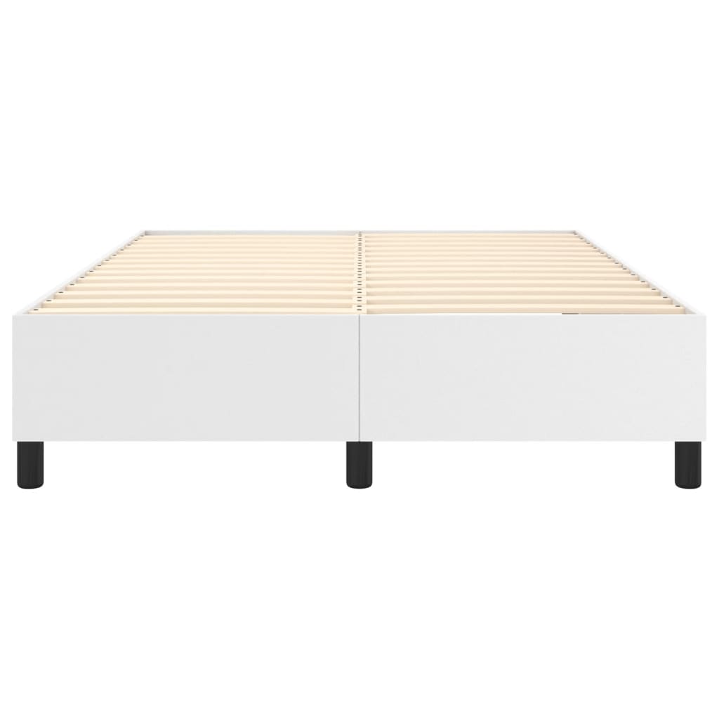 Boxspringframe Kunstleer 140 x 190 cm 35 cm Wit