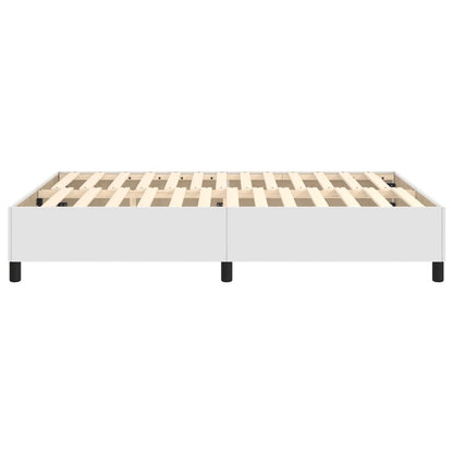 Boxspringframe Kunstleer 140 x 190 cm 35 cm Wit