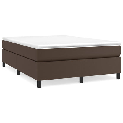 Boxspringframe Kunstleer 140 x 190 cm 35 cm Bruin