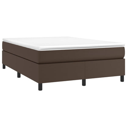 Boxspringframe Kunstleer 140 x 190 cm 35 cm Bruin