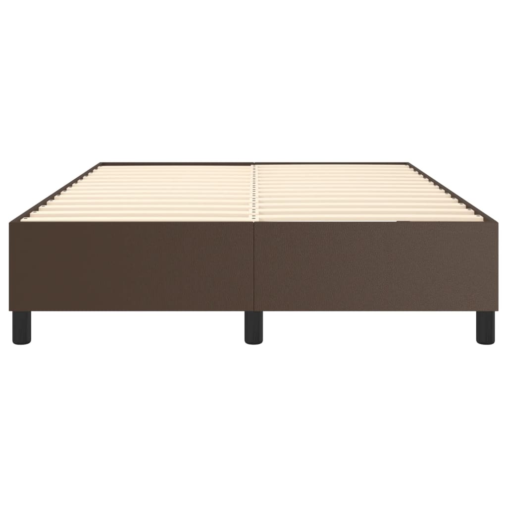 Boxspringframe Kunstleer 140 x 190 cm 35 cm Bruin