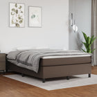 Bedframe kunstleer bruin 140x190 cm