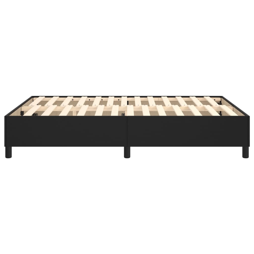 Boxspringframe Kunstleer 140 x 200 cm 35 cm Zwart