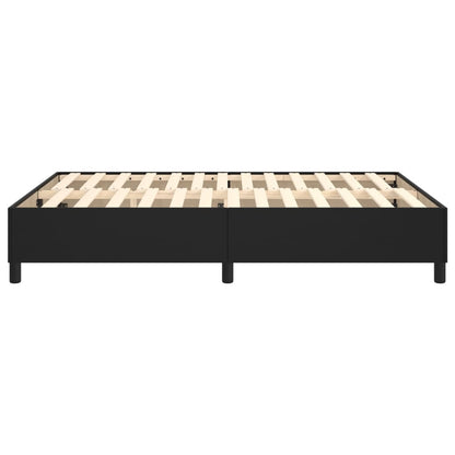 Boxspringframe Kunstleer 140 x 200 cm 35 cm Zwart