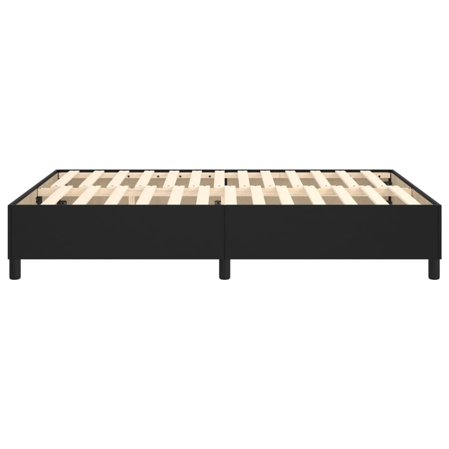 Boxspringframe Kunstleer 140 x 200 cm 35 cm Zwart