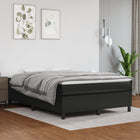 Boxspring bed 140x200 cm kunstleer zwart