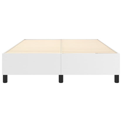 Boxspringframe Kunstleer 140 x 200 cm 35 cm Wit