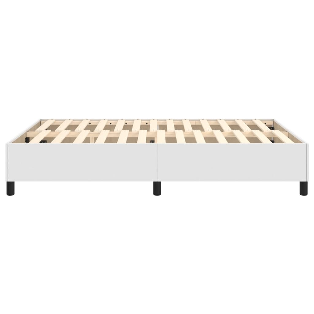 Boxspringframe Kunstleer 140 x 200 cm 35 cm Wit