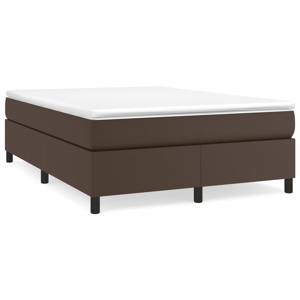 Boxspringframe Kunstleer 140 x 200 cm 35 cm Bruin