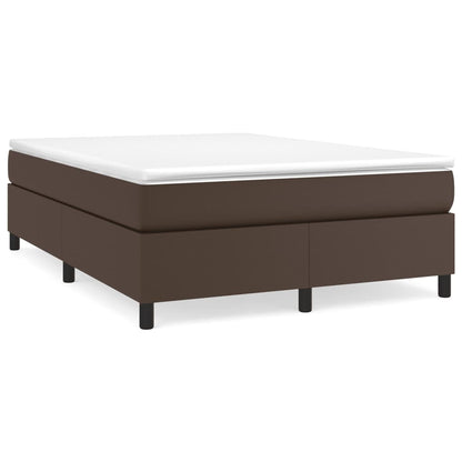 Boxspringframe Kunstleer 140 x 200 cm 35 cm Bruin