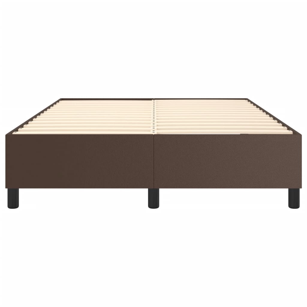 Boxspringframe Kunstleer 140 x 200 cm 35 cm Bruin