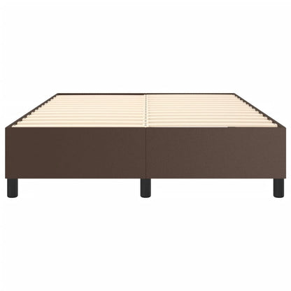 Boxspringframe Kunstleer 140 x 200 cm 35 cm Bruin