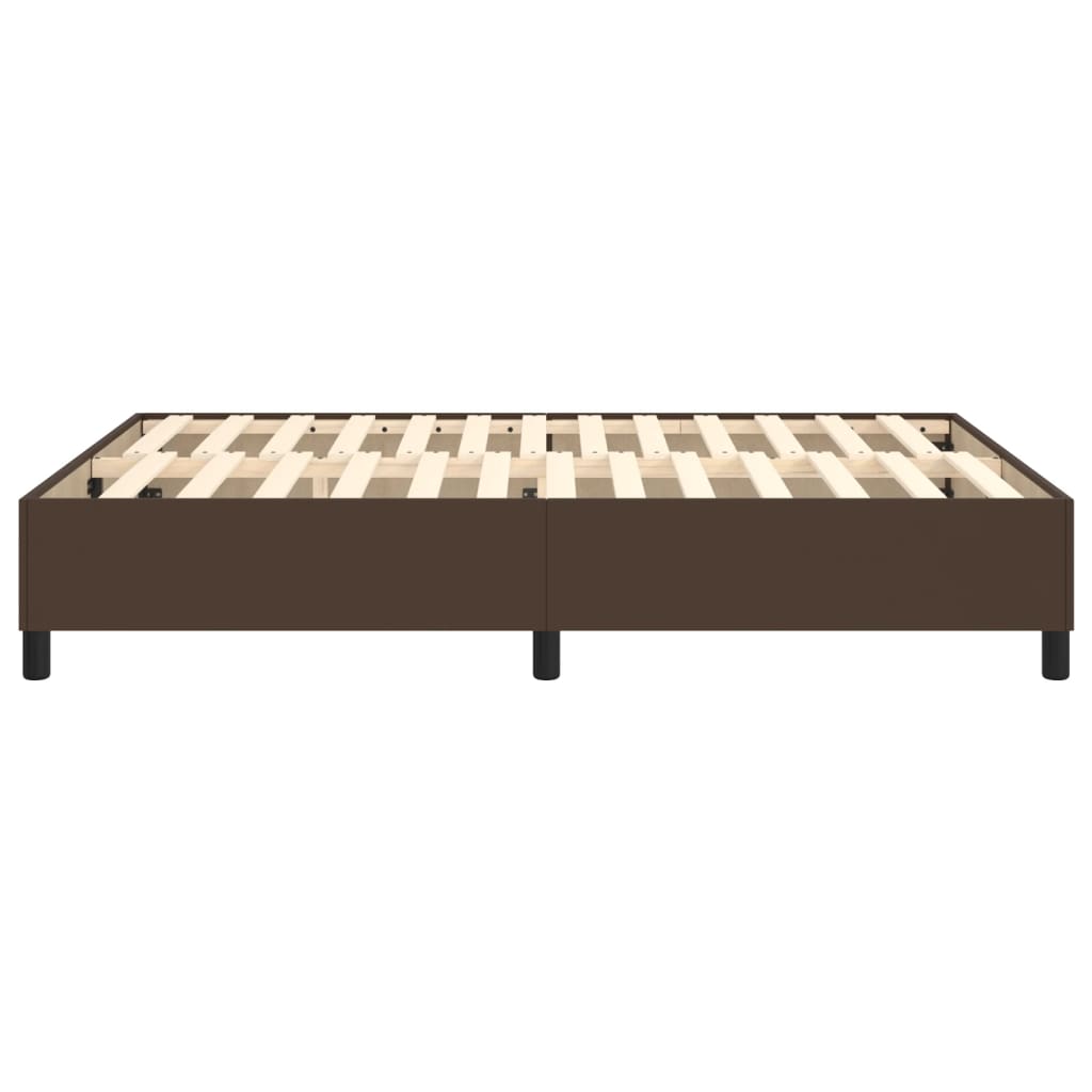 Boxspringframe Kunstleer 140 x 200 cm 35 cm Bruin