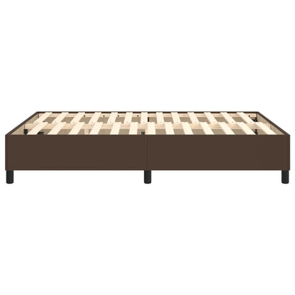 Boxspringframe Kunstleer 140 x 200 cm 35 cm Bruin