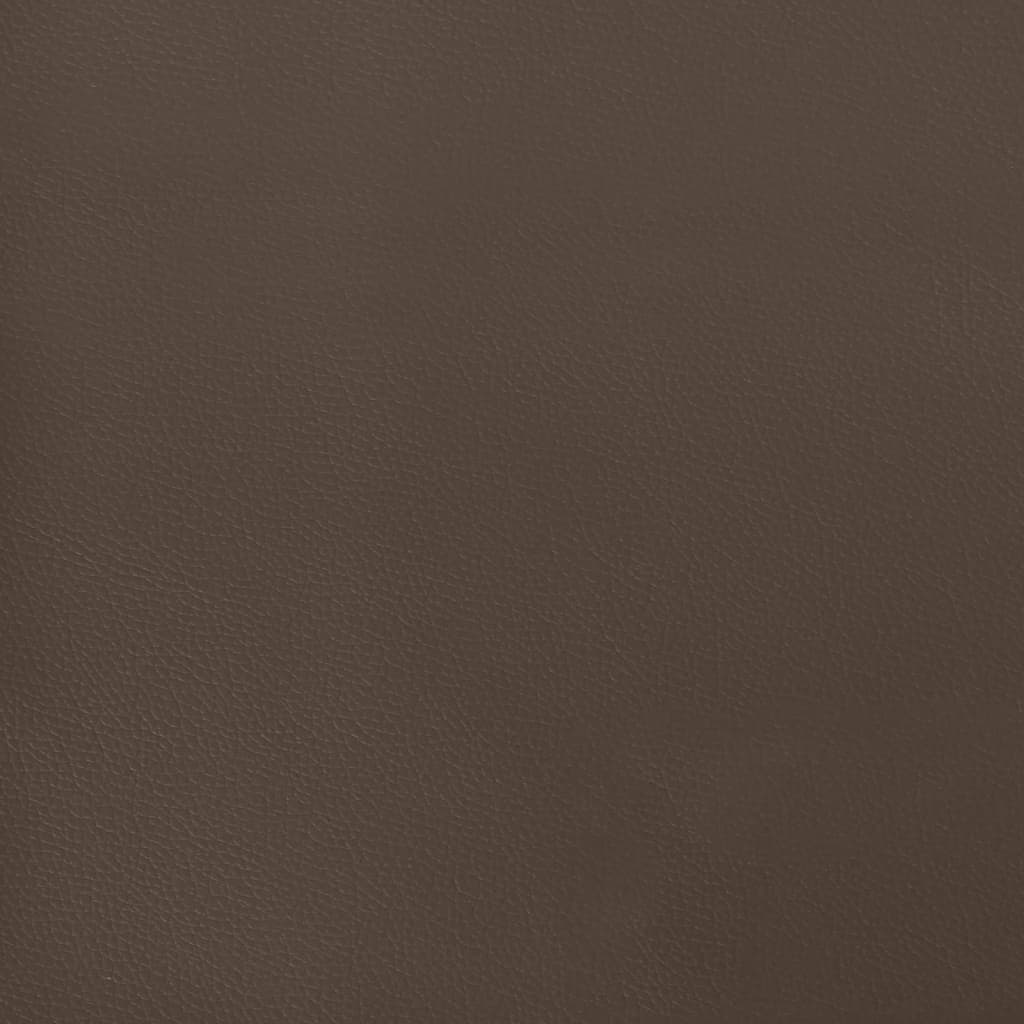 Boxspringframe Kunstleer 140 x 200 cm 35 cm Bruin