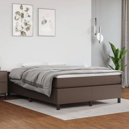 Boxspringframe Kunstleer 140 x 200 cm 35 cm Bruin