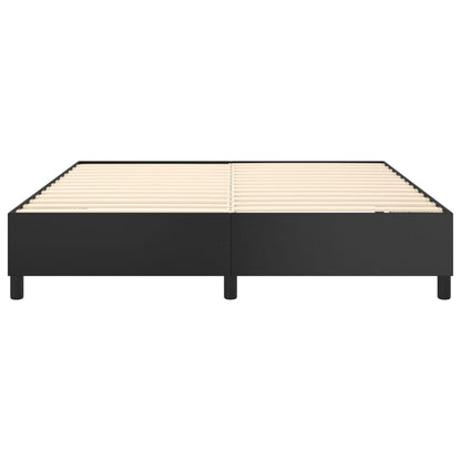 Boxspringframe Kunstleer 160 x 200 cm 35 cm Zwart