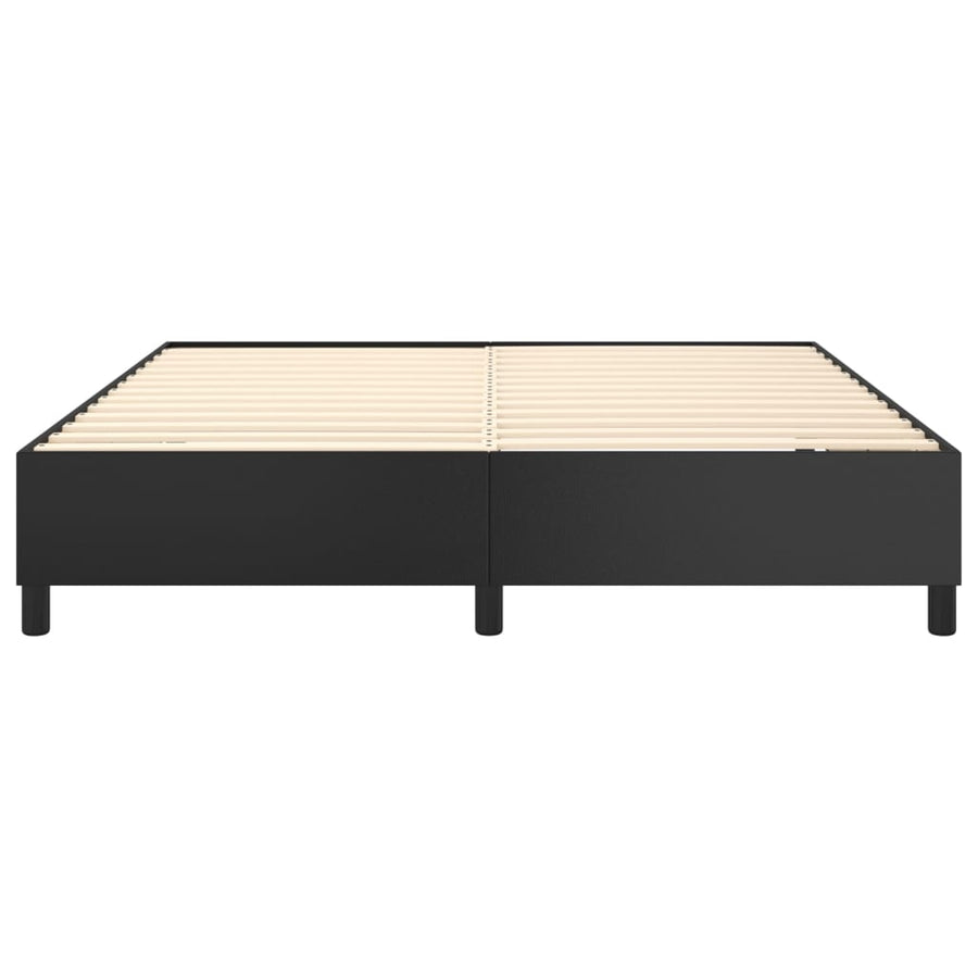 Boxspringframe Kunstleer 160 x 200 cm 35 cm Zwart