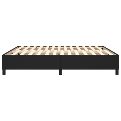 Boxspringframe Kunstleer 160 x 200 cm 35 cm Zwart