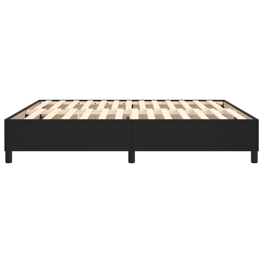 Boxspringframe Kunstleer 160 x 200 cm 35 cm Zwart
